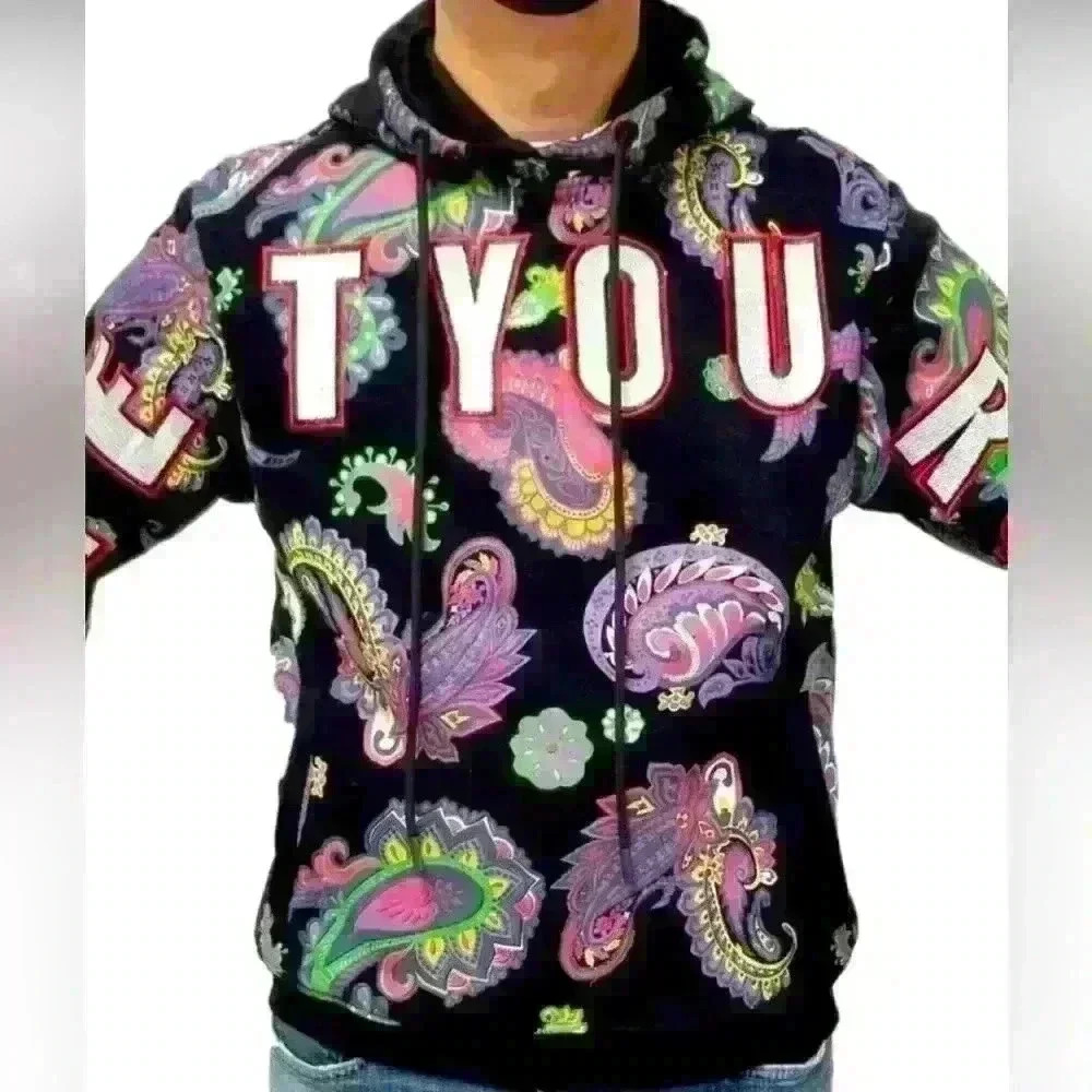 CREATE 2MRW GRAPHIC HOODIE BLACK SIZE MED